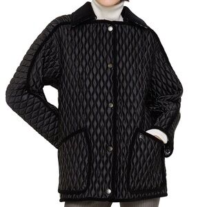 Burberry - Size Medium - Floriston Quilted Nylon Jacket Black